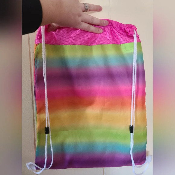 Build-A-Bear rainbow cinch sack - Picture 3 of 4